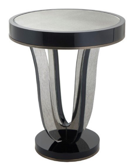 Приставной столик Termon с зеркальной столешницей 