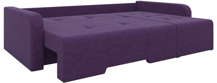 Угловой диван-кровать Манхеттен фиолетового цвета - лучшие Угловые диваны в INMYROOM