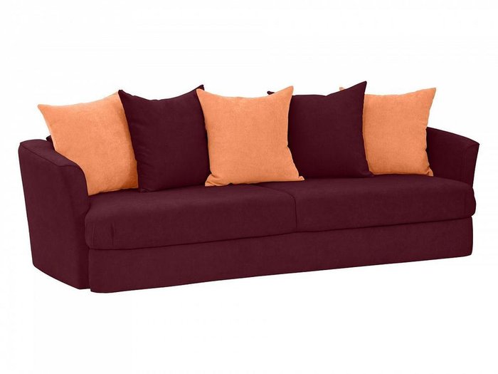 Диван-кровать California бордового цвета - купить Прямые диваны по цене 61400.0