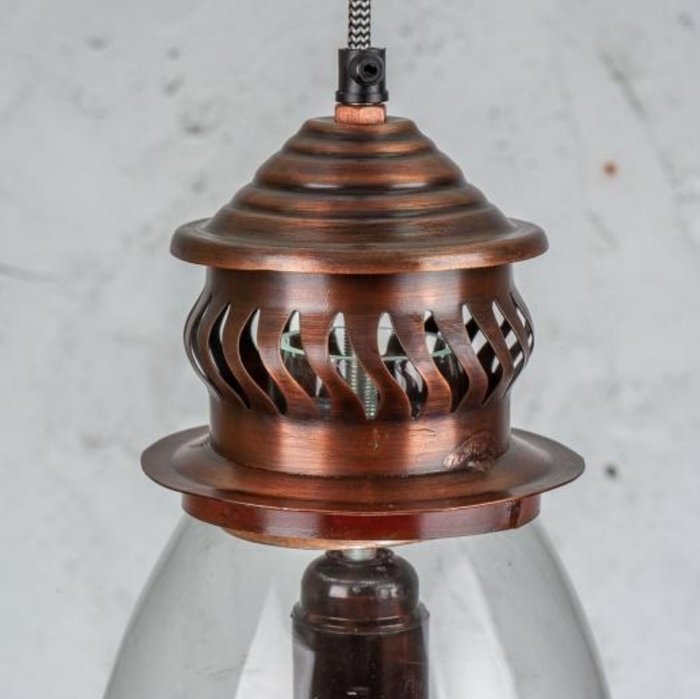 Светильник подвесной из металла и стека  - лучшие Подвесные светильники в INMYROOM