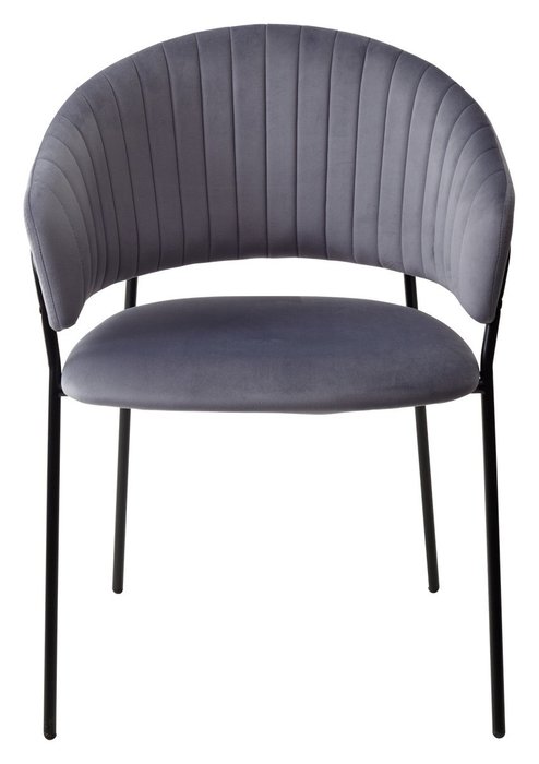 Стул с подлокотниками Гемма серого цвета - купить Обеденные стулья по цене 6700.0