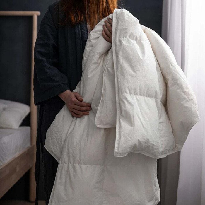 Одеяло 140х200 белого цвета - лучшие Одеяла в INMYROOM