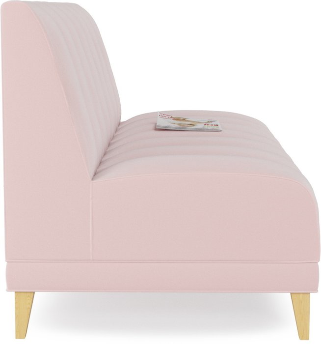 Диван прямой Люция Flamingo розового цвета - лучшие Прямые диваны в INMYROOM
