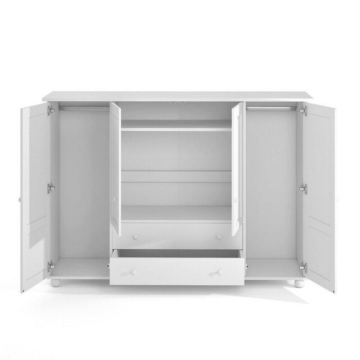 Шкаф Redmond белого цвета - лучшие Шкафы распашные в INMYROOM