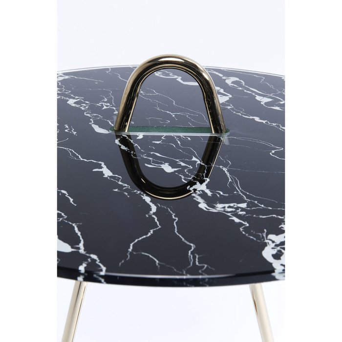 Столик приставной Touch с черной столешницей - лучшие Кофейные столики в INMYROOM