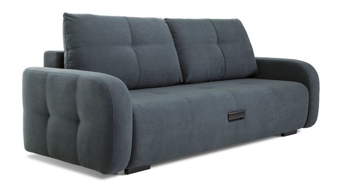 Прямой диван-кровать Энио темно-серого цвета  - купить Прямые диваны по цене 82440.0