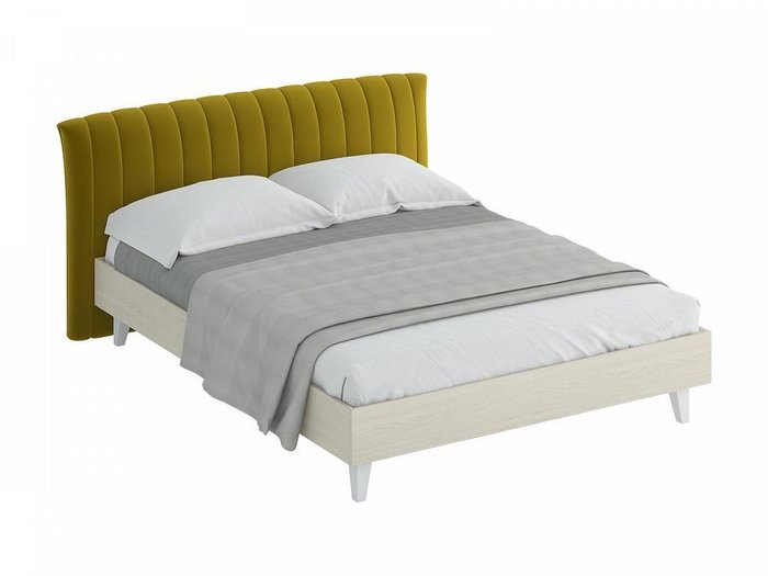Кровать "Queen Anastasia" с горчичным изголовьем 160х200 см