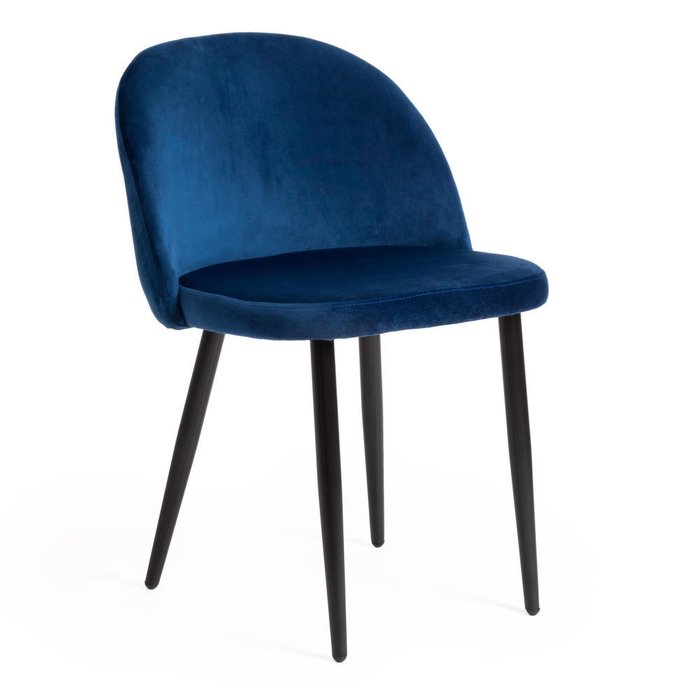 Комплект из четырех стульев Melody синего цвета - купить Обеденные стулья по цене 11240.0