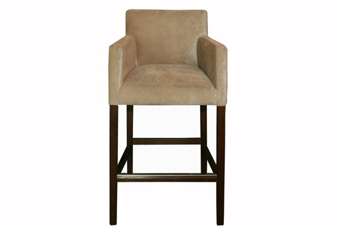 Барный стул Strada в обивке коричневого цвета - лучшие Барные стулья в INMYROOM