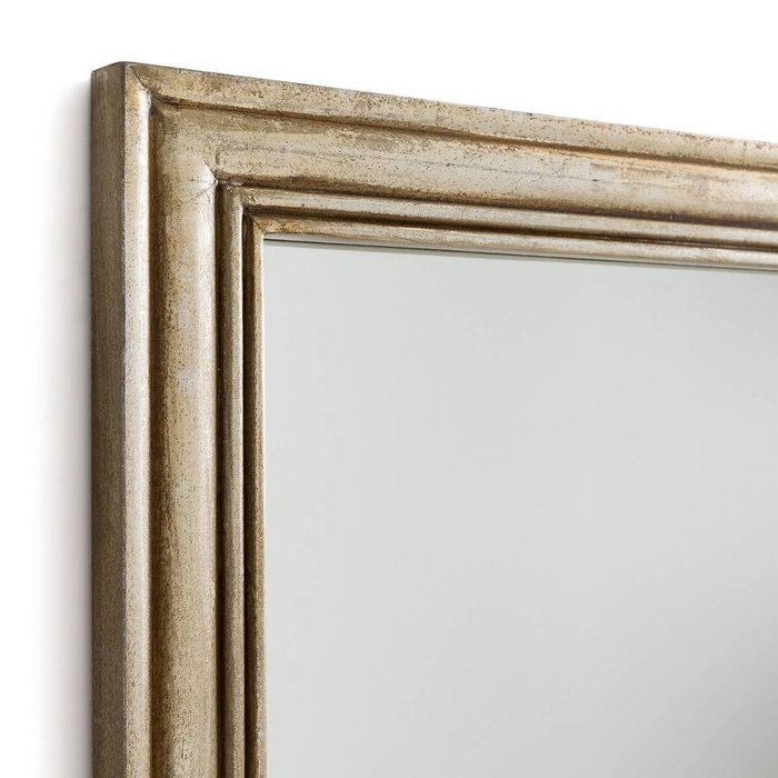 Зеркало настенное из массива дерева манго Afsan золотого цвета - купить Настенные зеркала по цене 20962.0