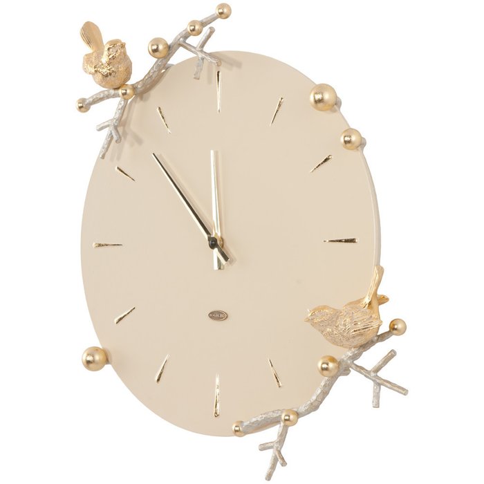 Часы настенные Терра бело-золотого цвета - купить Часы по цене 9826.0