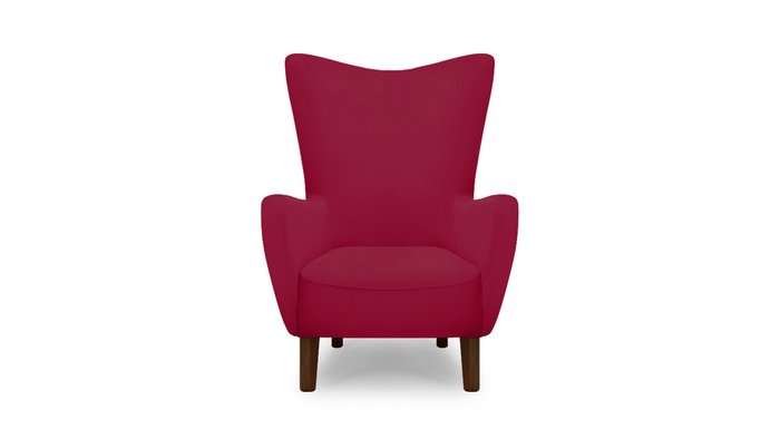 Кресло Лестер красного цвета - купить Интерьерные кресла по цене 22800.0