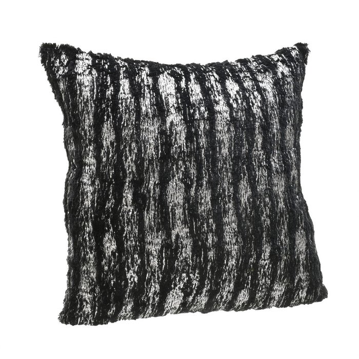 Декоративная подушка черно-серого цвета