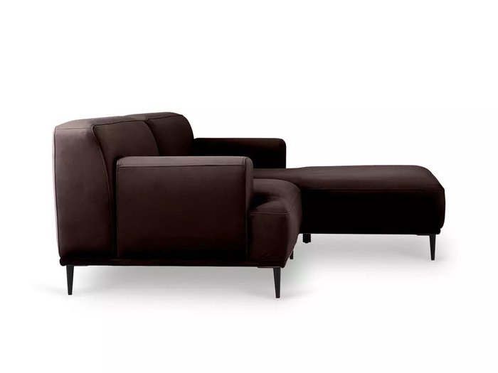 Угловой диван Portofino темно-коричневого цвета - лучшие Угловые диваны в INMYROOM