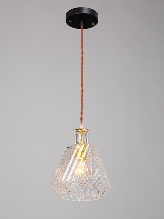 Подвесной светильник с плафоном из стекла - купить Подвесные светильники по цене 3497.0