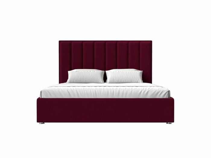 Кровать Афродита 160х200 с подъемным механизмом бордового цвета - купить Кровати для спальни по цене 79999.0
