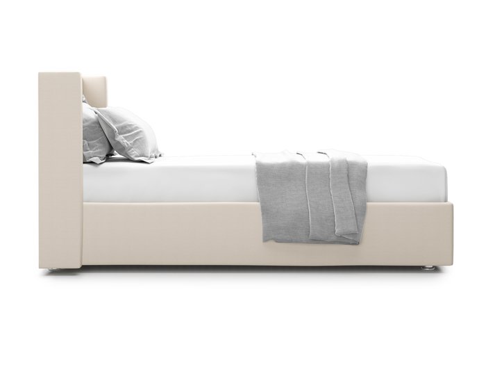 Кровать Premium Mellisa 2 90 светло-бежевого цвета с подъемным механизмом  - лучшие Кровати для спальни в INMYROOM