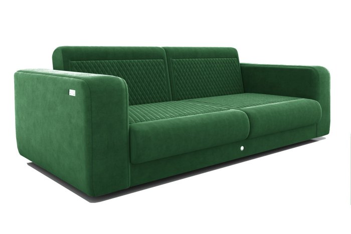 Прямой диван-кровать зеленого цвета - купить Прямые диваны по цене 235000.0