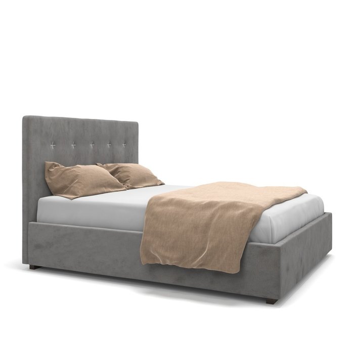 Кровать Gisele темно-серая 160х200 - купить Кровати для спальни по цене 59900.0