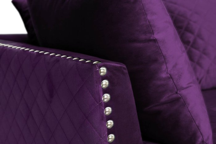 Диван трехместный Sorrento фиолетового цвета - лучшие Прямые диваны в INMYROOM