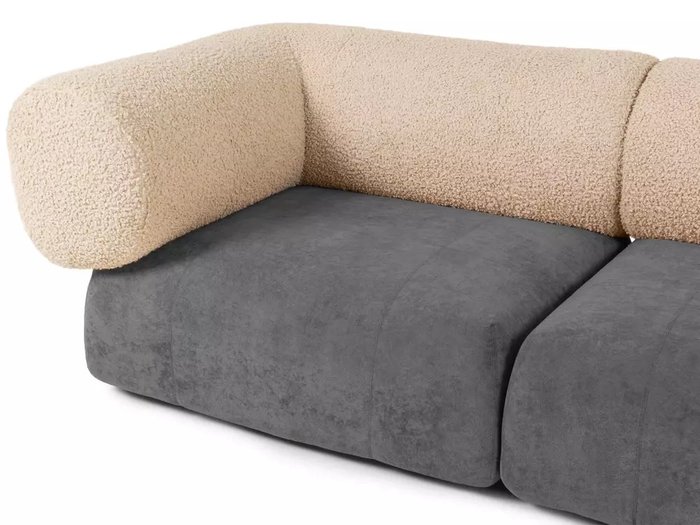 Модульный диван Trevi серо-бежевого цвета - лучшие Прямые диваны в INMYROOM