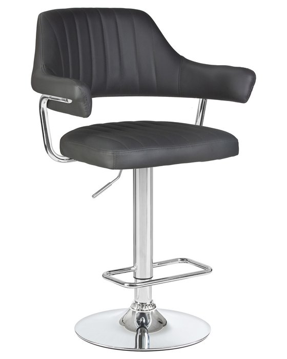 Стул барный Cс подлокотниками Charly серого цвета - купить Барные стулья по цене 8940.0