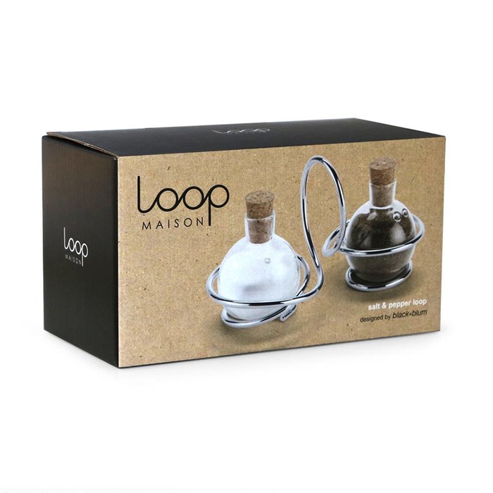 Солонка и перечница Black+Blum loop - купить Аксессуары для кухни по цене 2600.0 Солонка и перечница Black+Blum loop - купить Аксессуары для кухни по цене 2600.0
