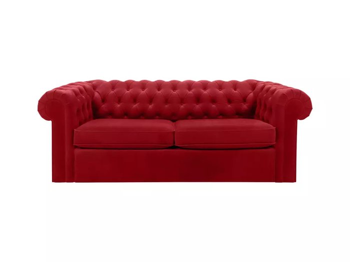 Диван Chesterfield красного цвета