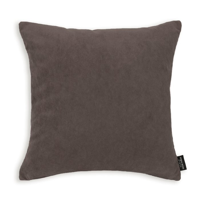 Декоративная подушка Ultra bitter серо-коричневого цвета