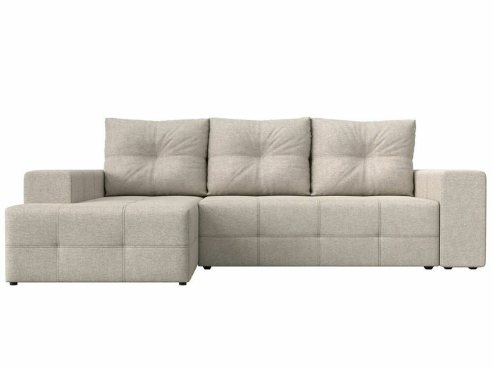 Угловой диван-кровать Перри НПБ бежевого цвета левый угол - купить Угловые диваны по цене 61999.0