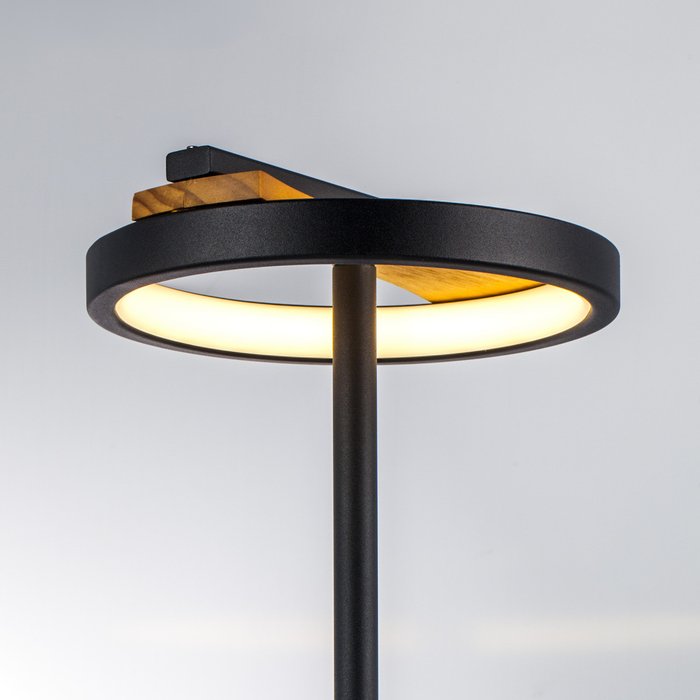 Настольная лампа LODI LED 9W 720LM ЧЕРНЫЙ/ДЕРЕВО 3000K - купить Настольные лампы по цене 7999