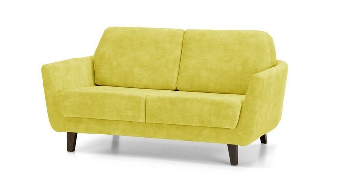 Диван Глазго желтого цвета - купить Прямые диваны по цене 35800.0