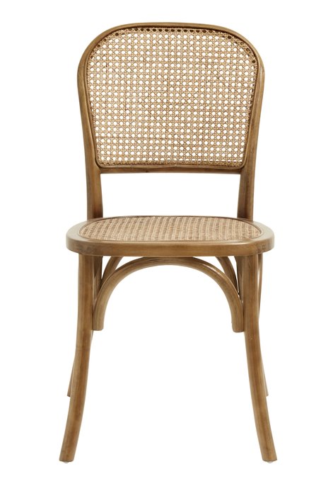 Обеденный стул Wicky из светлого плетеного ротанга