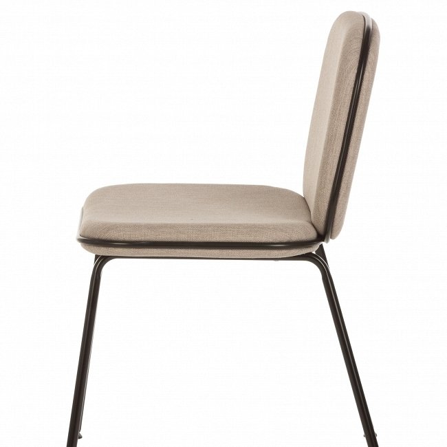Стул серого цвета со стальным каркасом  - купить Обеденные стулья по цене 12463.0