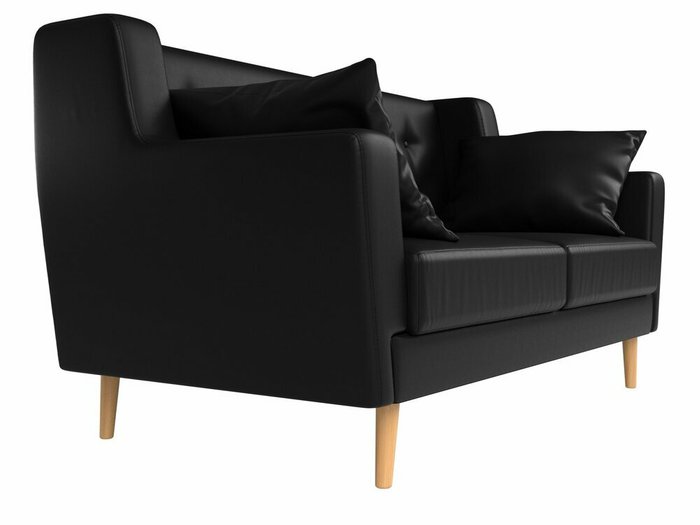 Диван Брайтон черного цвета (экокожа) - лучшие Прямые диваны в INMYROOM