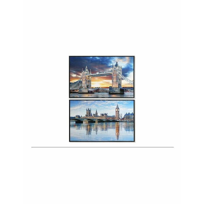 Полотно 90 x 2,5 x 60 cm 90 x 2.5 x 60 cm Лондон Loft (2 штук) - лучшие Картины в INMYROOM