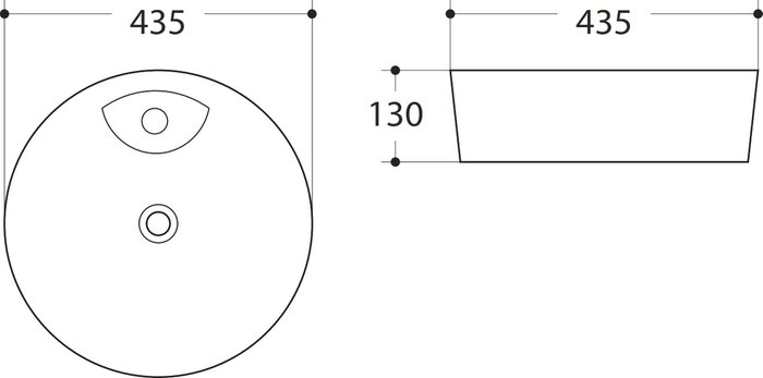 Раковина Artamp;Max белая накладная - лучшие Раковины для ванной комнаты в INMYROOM