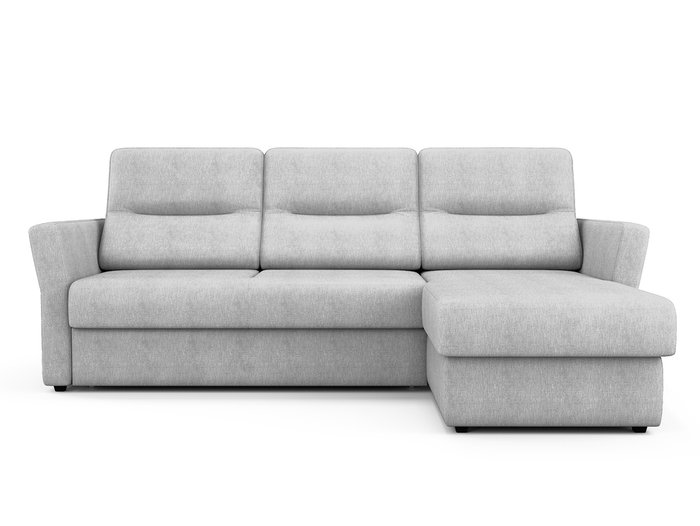 Угловой раскладной диван Sonny правый светло-серого цвета
