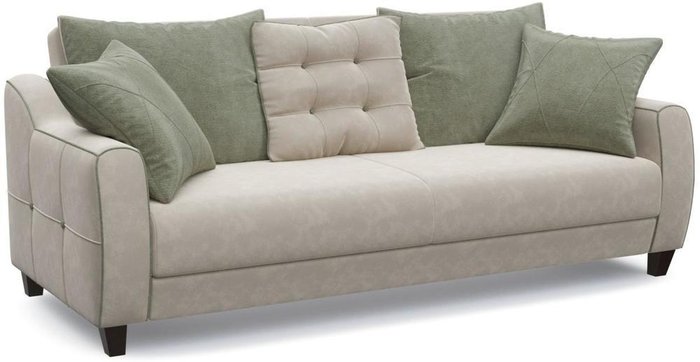 Диван-кровать прямой Френсис Флэтфорд серо-бежевого цвета - лучшие Прямые диваны в INMYROOM