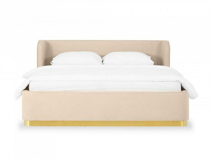 Кровать Vibe 160х200 бежевого цвета с подъемным механизмом - купить Кровати для спальни по цене 116500.0