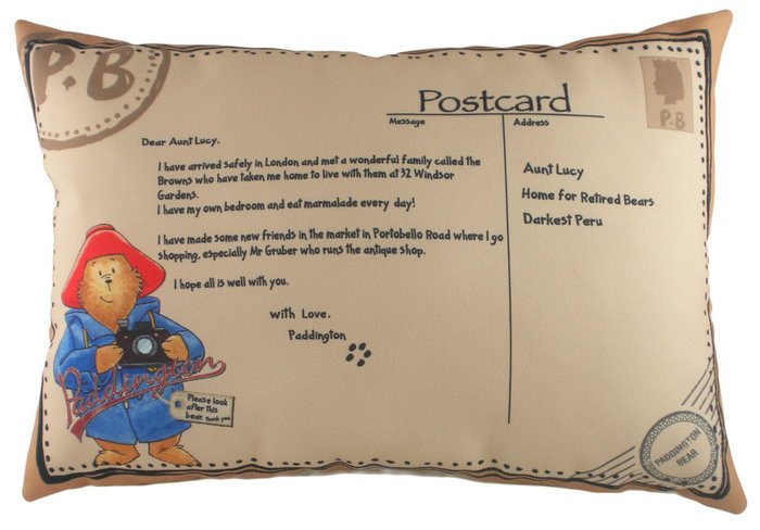 Подушка с принтом Paddington Postcard Подушка с принтом Paddington Postcard