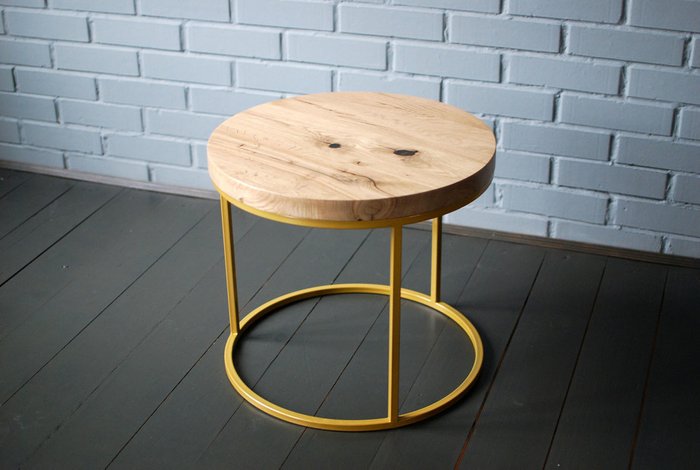 Кофейный стол O-Table золотого цвета - купить Кофейные столики по цене 12900.0