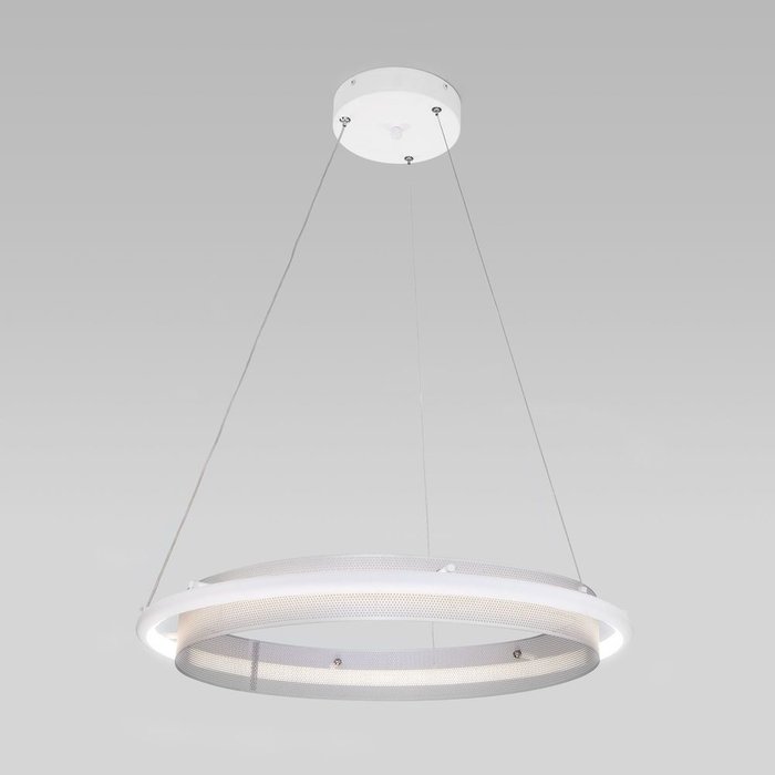 Умный подвесной светильник 90241/1 белый/ серебро Smart
