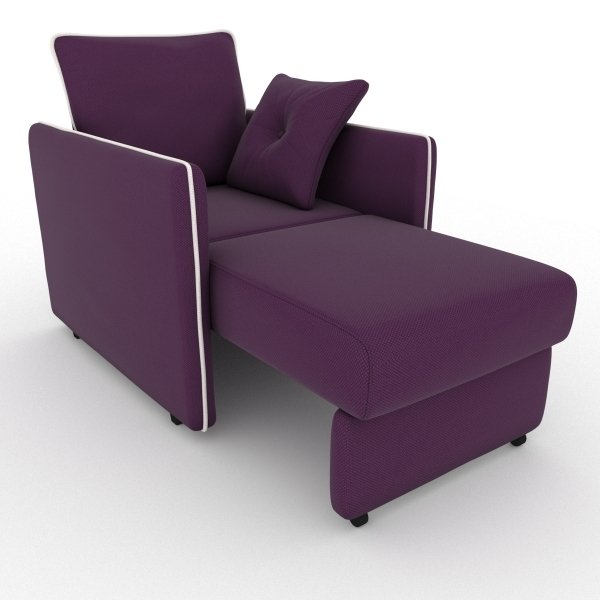 Кресло-кровать Cardinal фиолетового цвета - купить Интерьерные кресла по цене 9700.0
