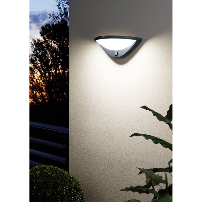 Уличный настенный светильник Belcreda серо-белого цвета - купить Настенные уличные светильники по цене 8950.0