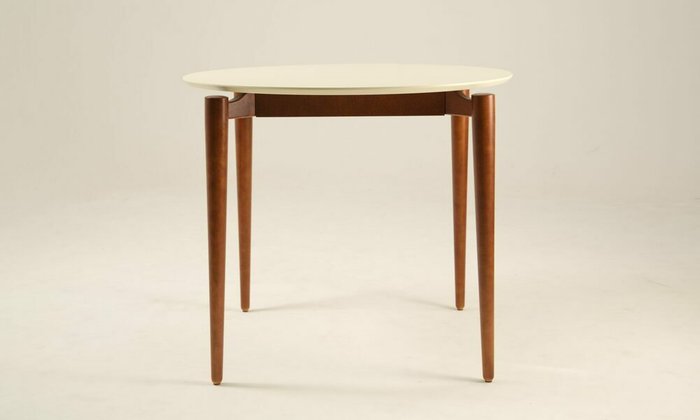 Обеденный стол Pawook К 90 бело-коричневого цвета - купить Обеденные столы по цене 22900.0