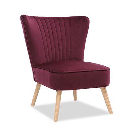 Кресло Зола Vinous бордового цвета
