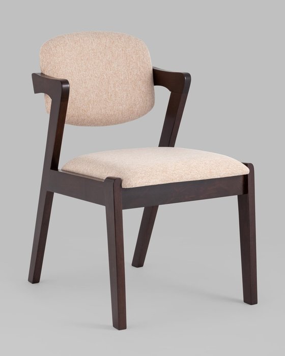 Набор из двух стульев Viva бежево-коричневого цвета - купить Обеденные стулья по цене 19980.0