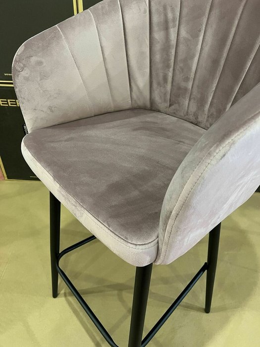 Барный стул Гарда пыльно-розового цвета - купить Барные стулья по цене 14900.0