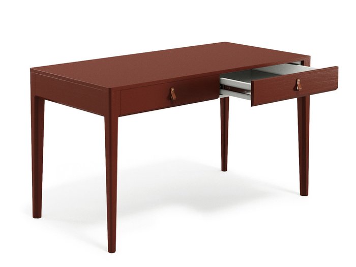  Рабочий стол "CASE" Красно-коричневый - лучшие Письменные столы в INMYROOM